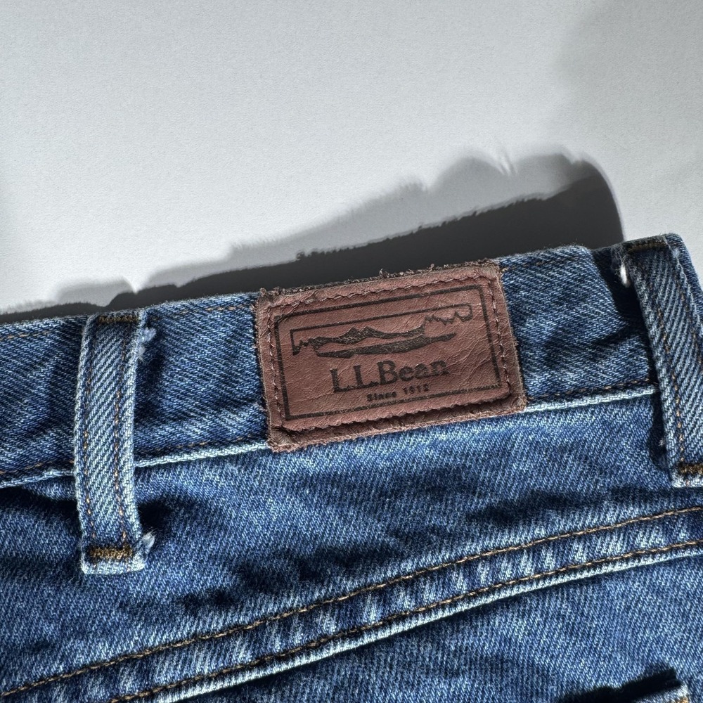 LL Bean Mens Relaxed Fit Flannel Lined Jeans Blue 42x28 (38x27) 139426 - Picture 9 of 10